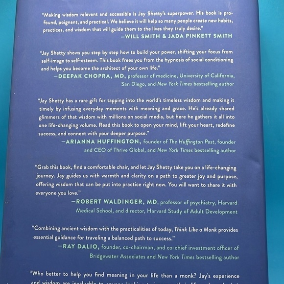 Think Like a Monk: Train Your Mind By Jay Shetty NEW Book hardcover - Picture 4 of 5